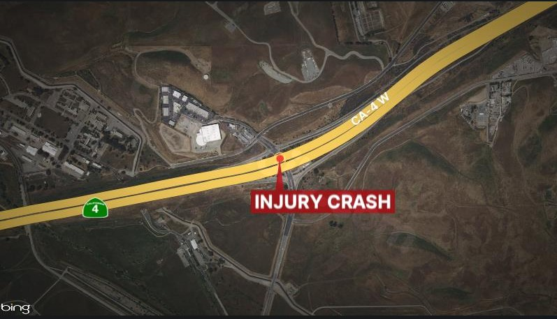 Accident and blaze on Highway 4 in Concord, all lanes now clear