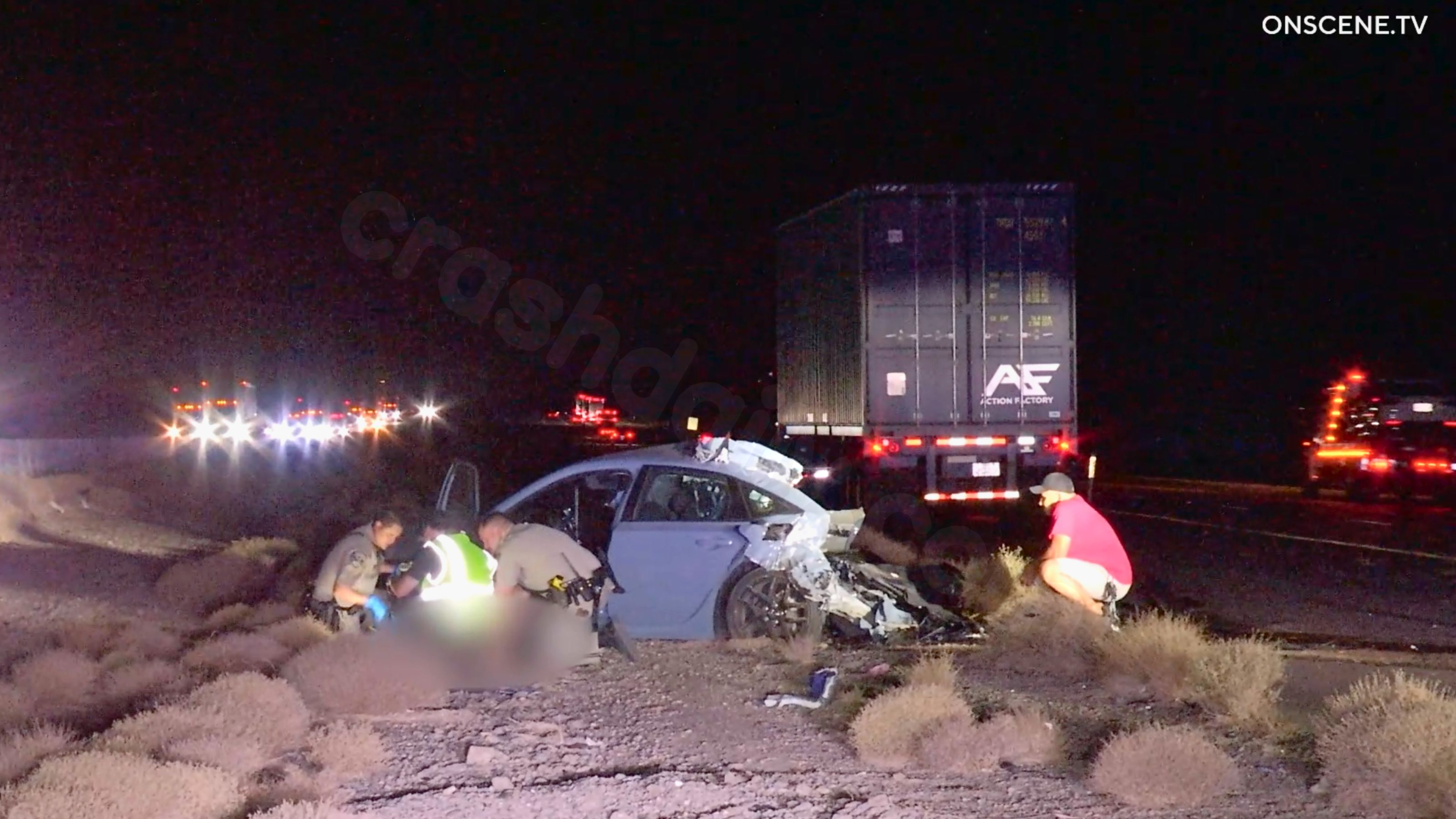 Fatal Barstow Freeway 15 crash caught on camera