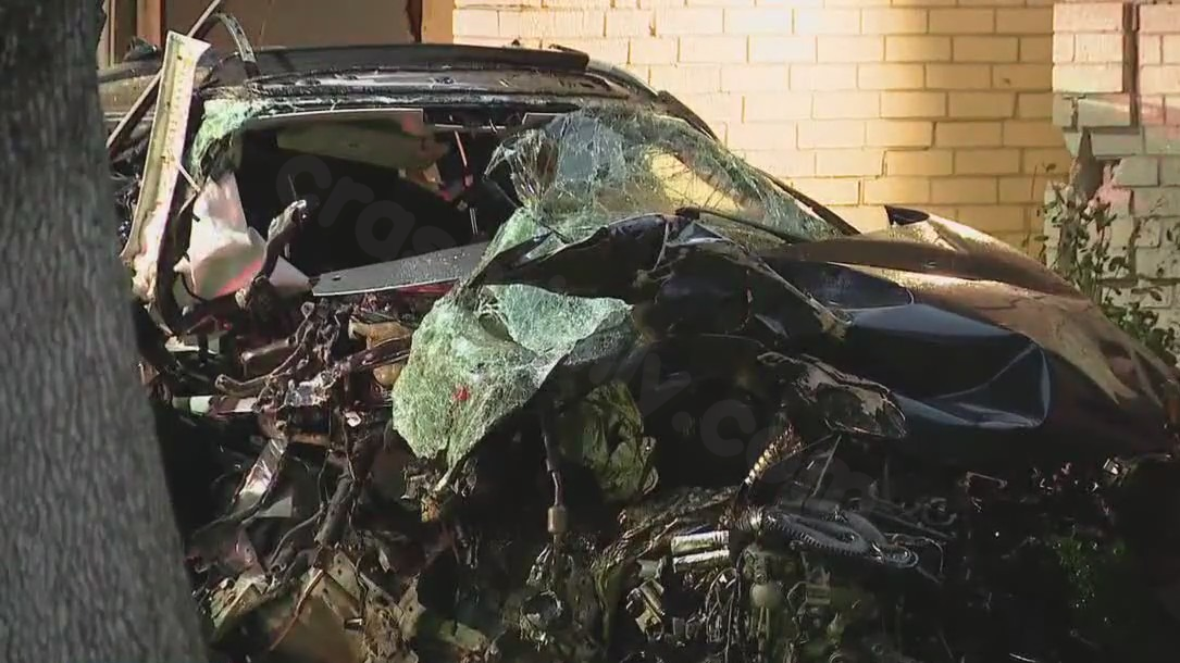 Fatal crash in west Houston: Elderly driver killed after vehicle strikes home