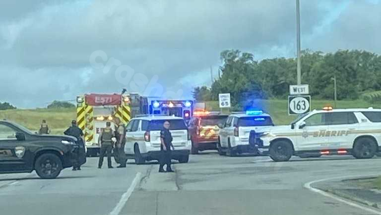 Car overturns and sinks in crash in Polk County; five hurt