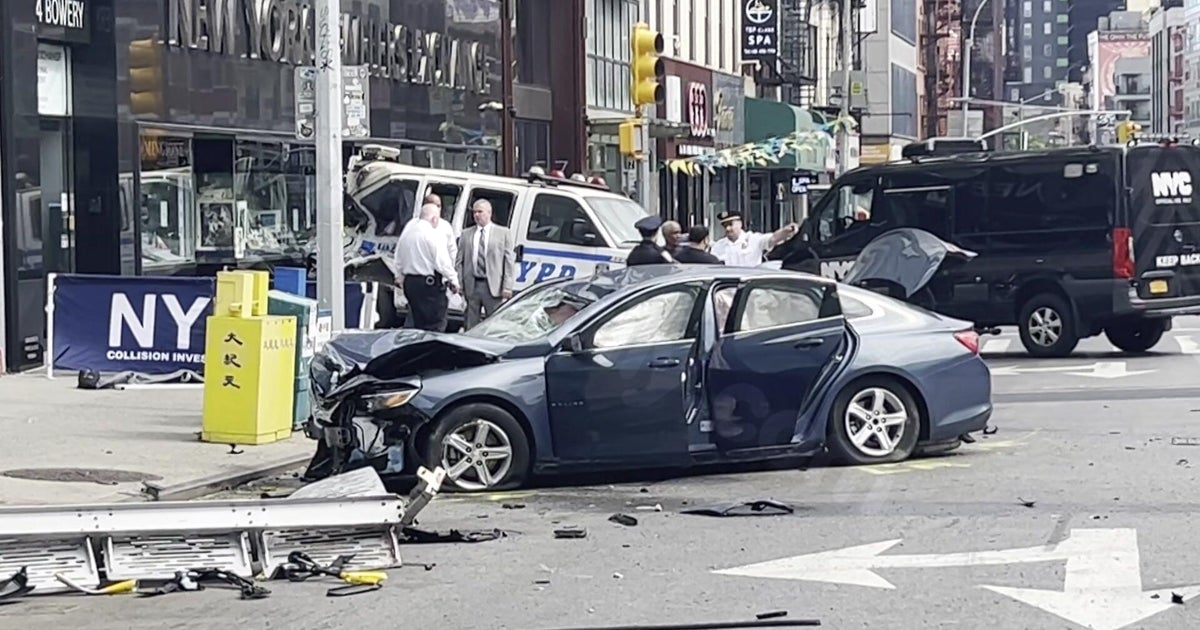 Fatal accident in NYC's Chinatown involving cyclist and pedestrian.