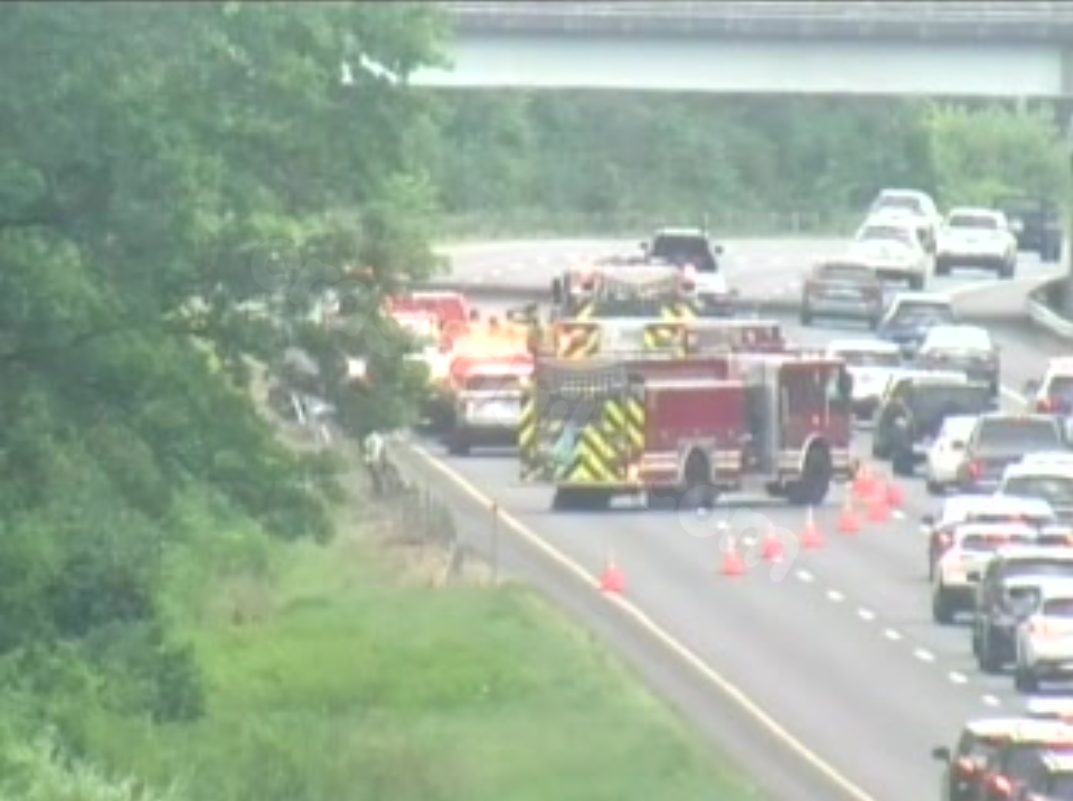 Interstate 91 in Rocky Hill affected by lane closures due to car collision