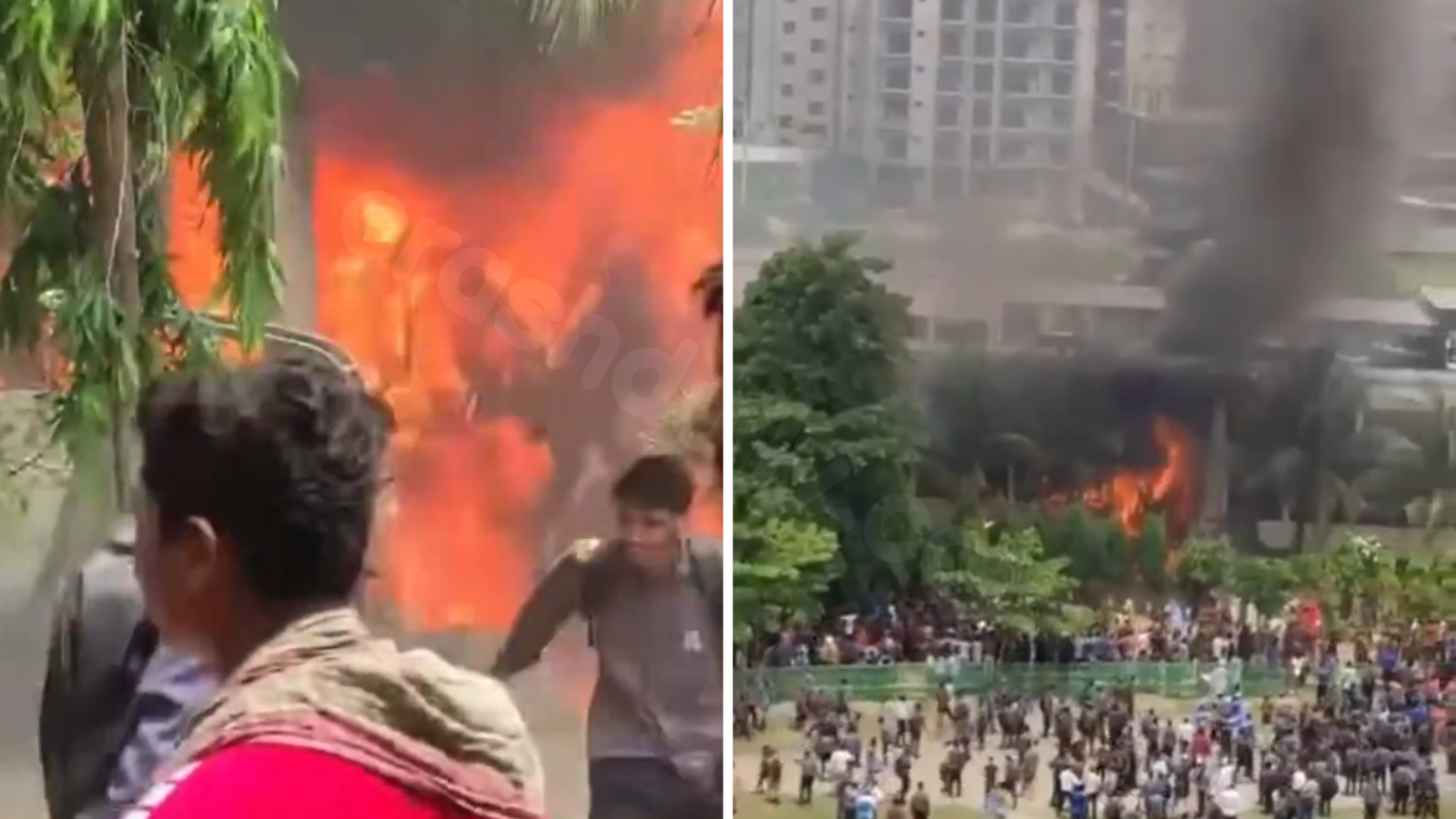 Aircraft Collides with School Grounds