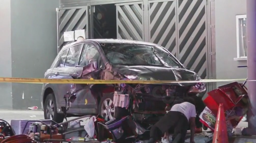 Car crashes into East Hollywood club, injuring many; driver shot