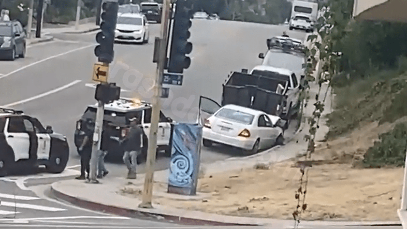 Man taken to South Bay hospital after allegedly firing shots in the air following car accident