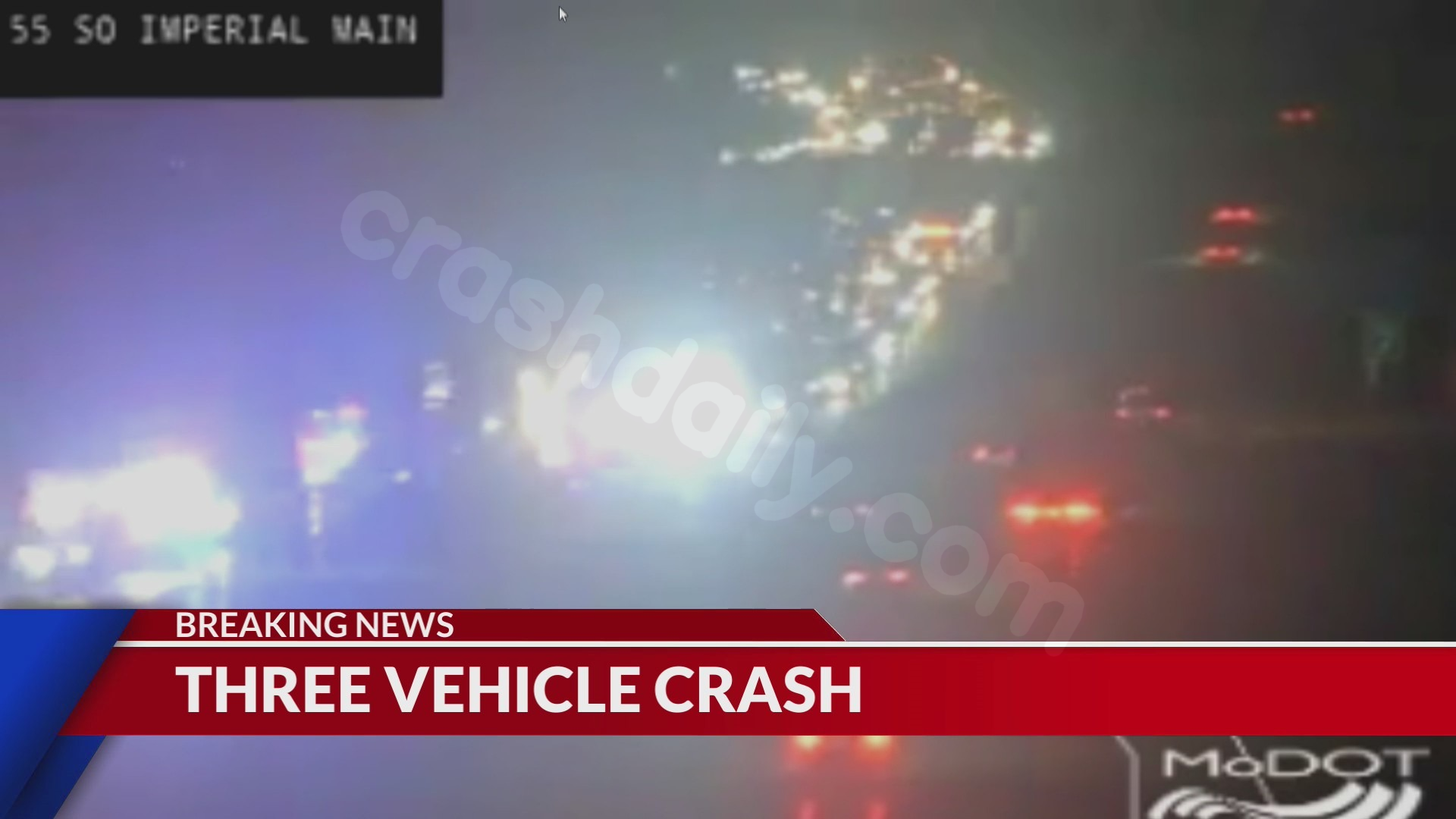 MSHP reports multiple injuries in 3-car accident on I-55