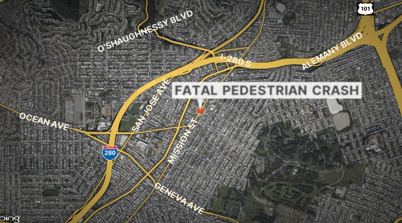Driver flees fatal pedestrian crash in San Francisco on Wednesday
