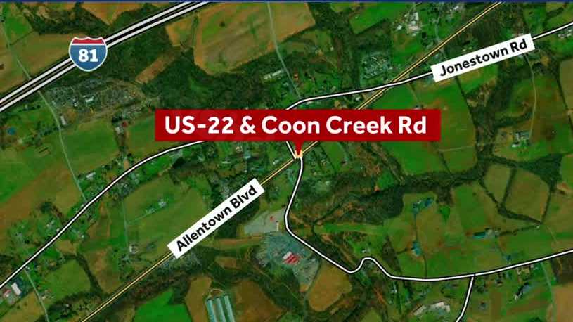Identification of victim in Route 22 crash in Lebanon County