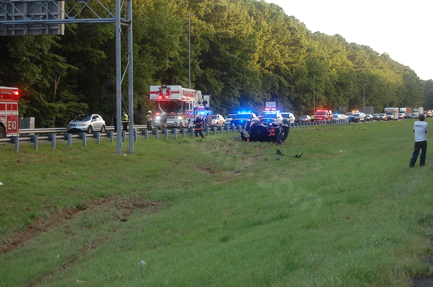 Fatal single-car crash on I-64 in Chesapeake