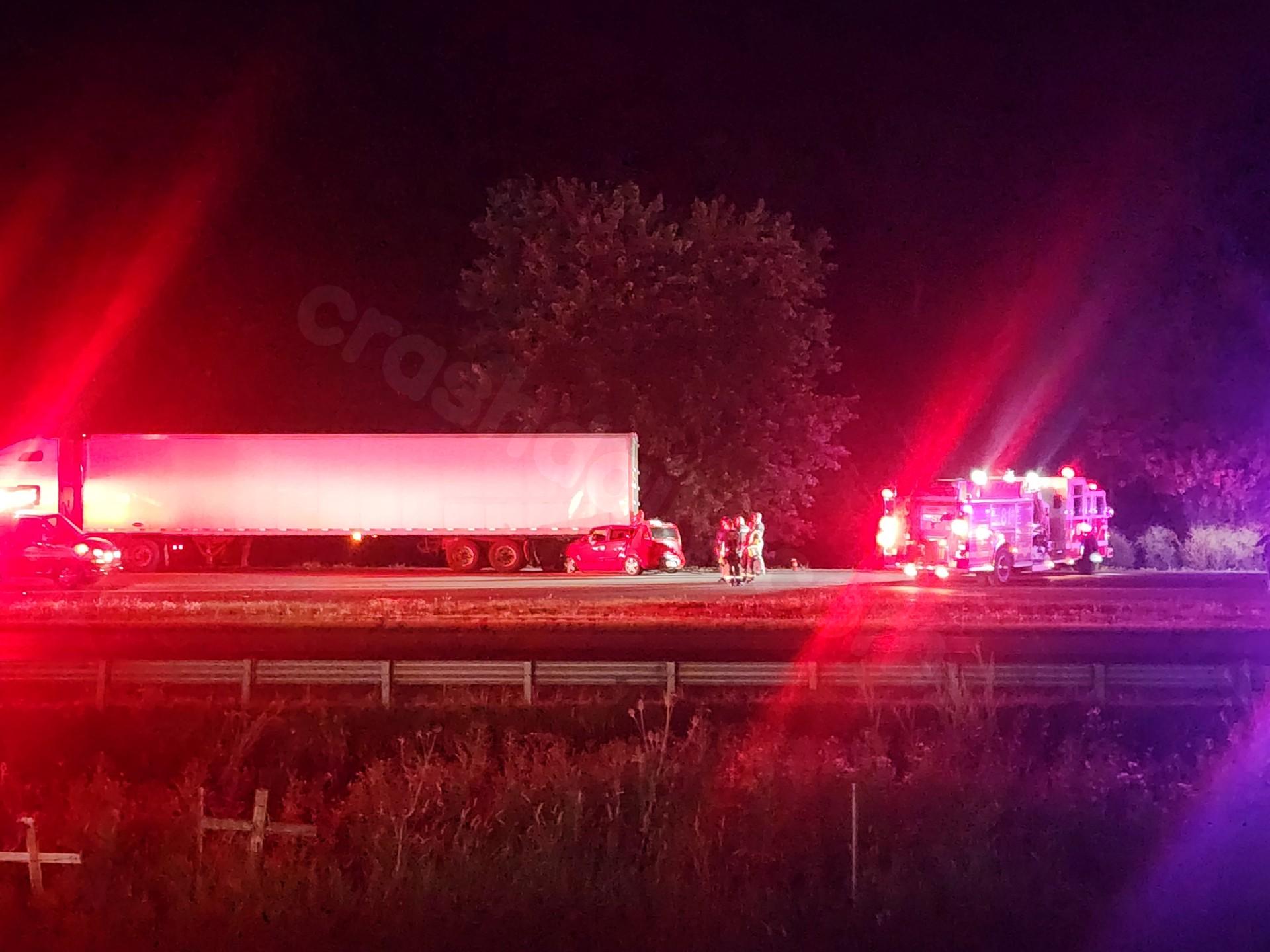 Fatality in collision with tractor-trailer on US 30