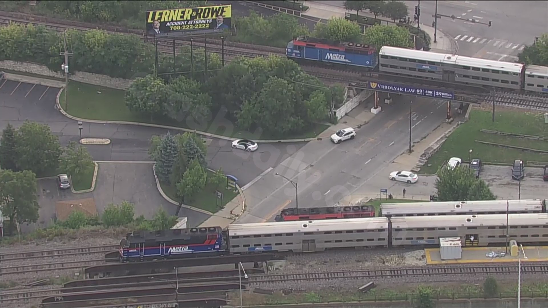 Metra lines experiencing significant delays due to car collision with bridge