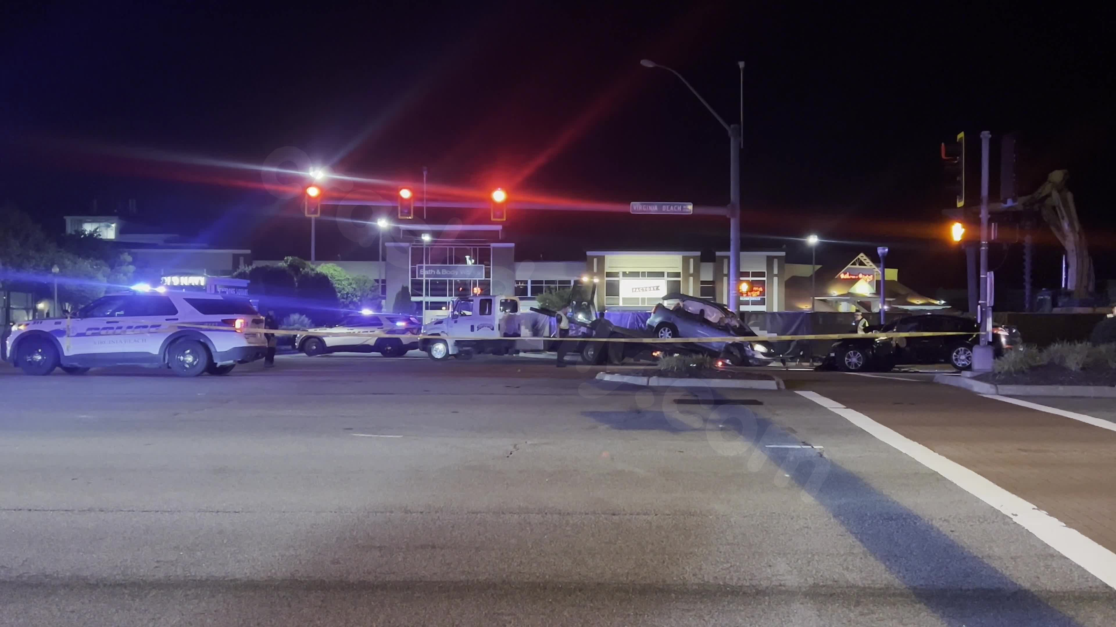 Two injured, one critically, in Town Center collision