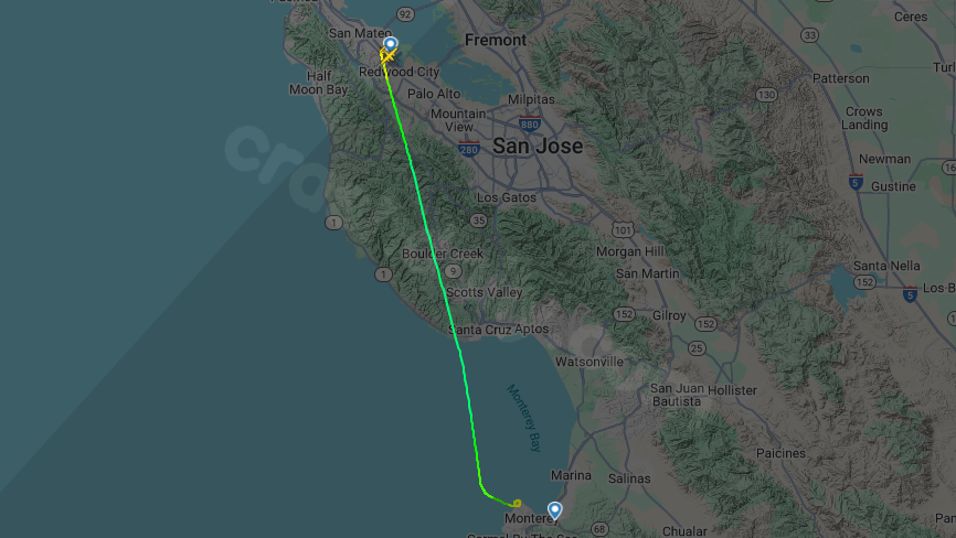 Tracking data reveals plane's route before fatal crash near Pacific Grove