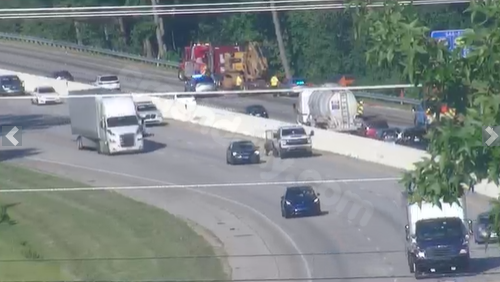 Traffic disruption on I-85 due to a crash