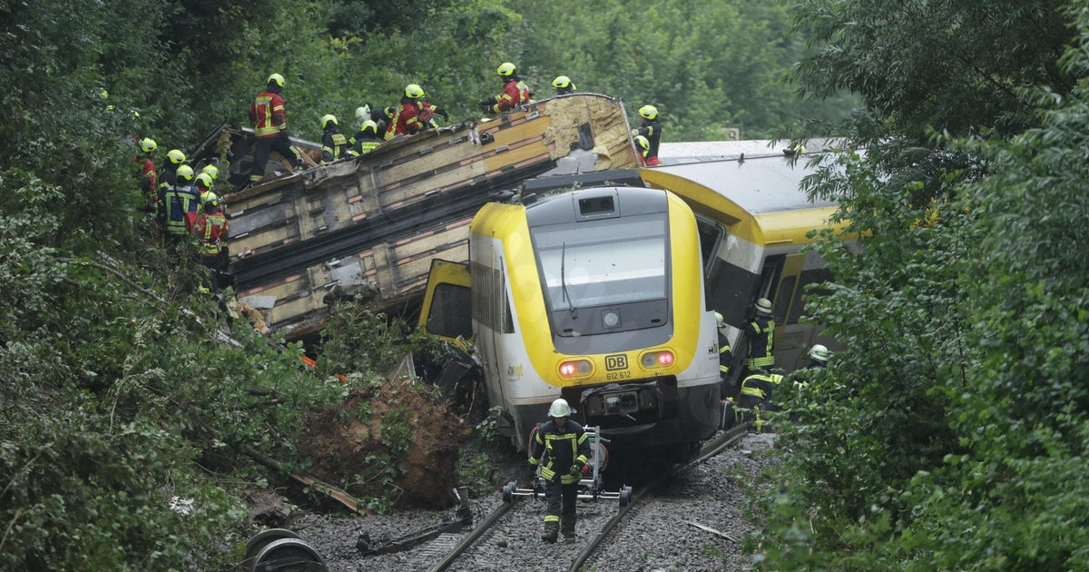 German train derails, causing 3 deaths following heavy rain-triggered landslide