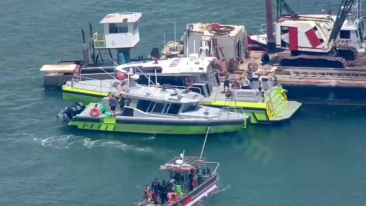 Sailboat collides with barge near Miami Beach, resulting in sinking and 6 hospitalized
