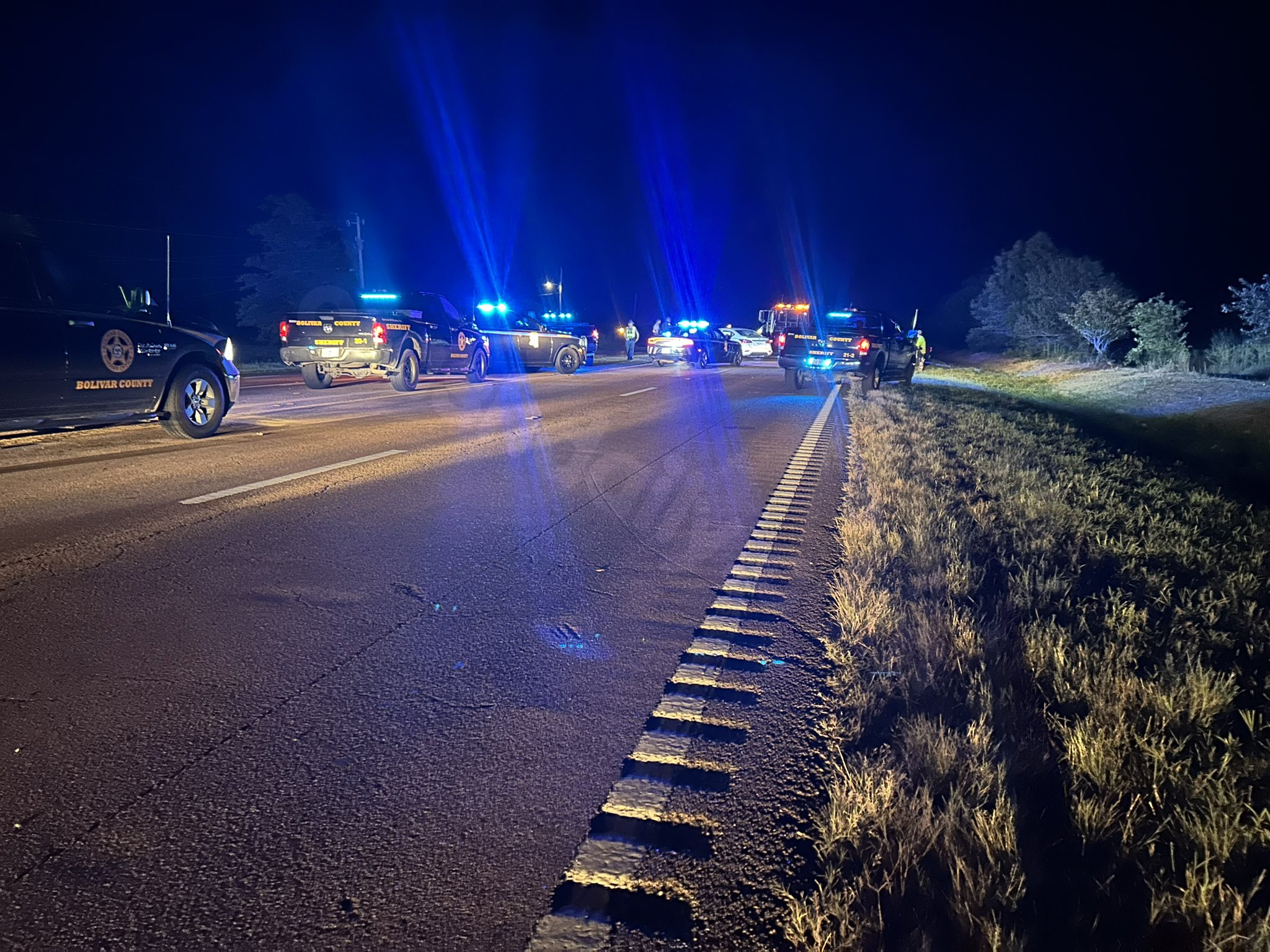 MHP's reaction to deadly three-car accident in Bolivar County