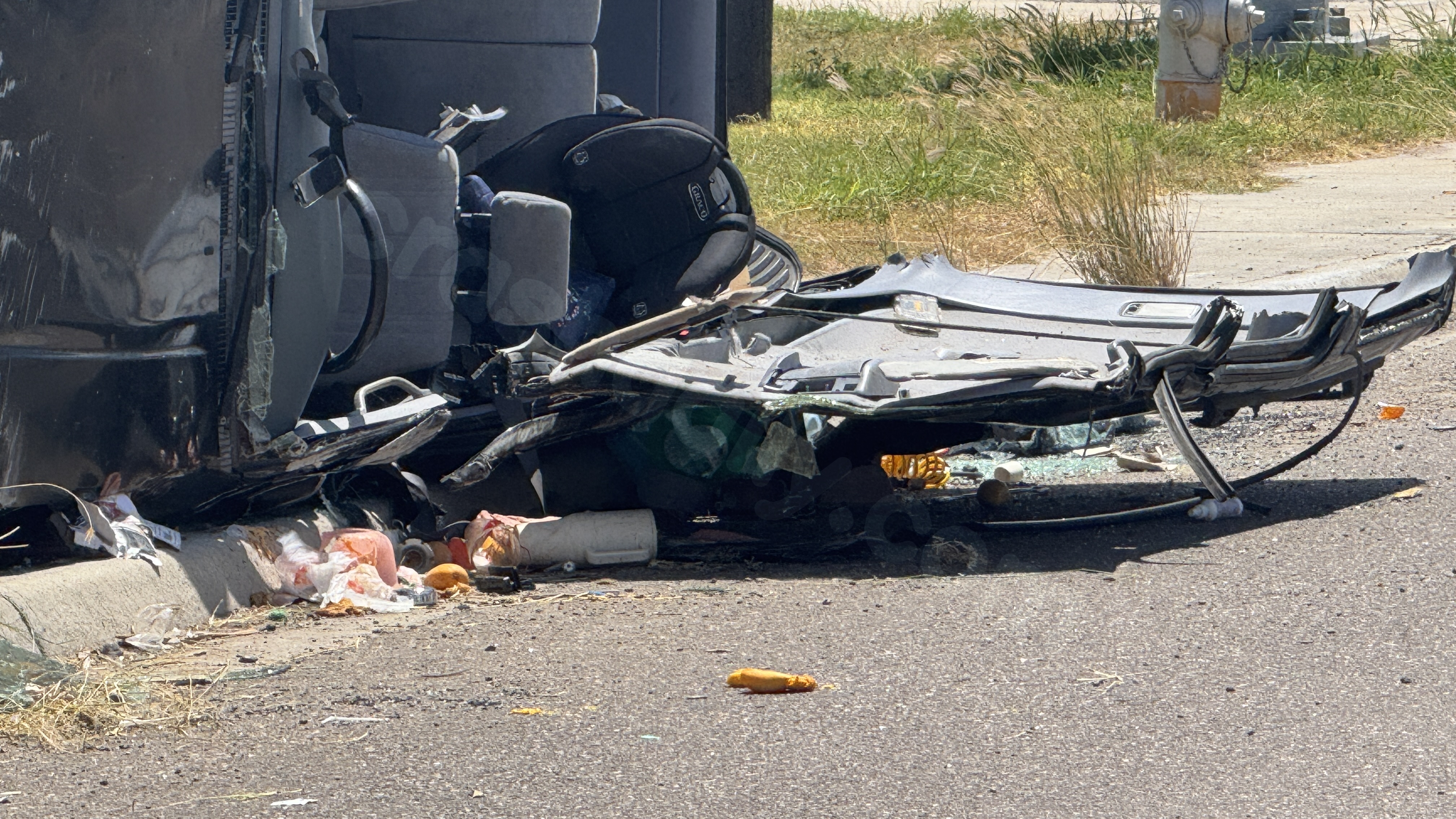 Several individuals hospitalized after two-car collision