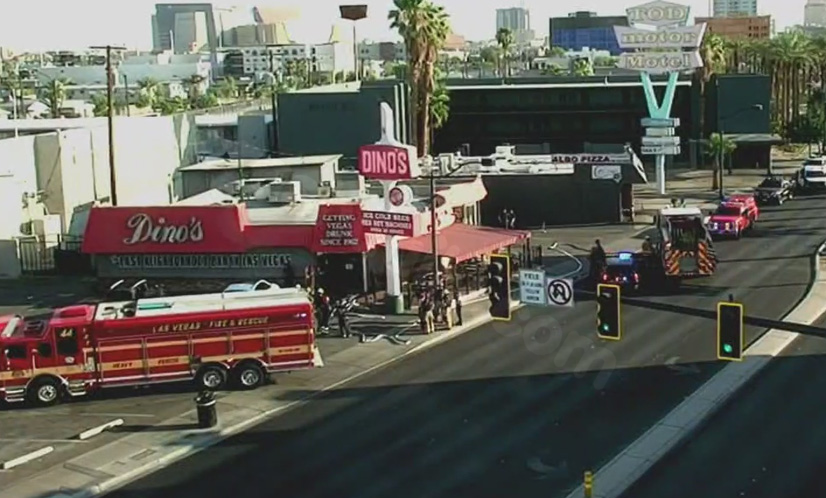 Las Vegas bar struck by car in photos