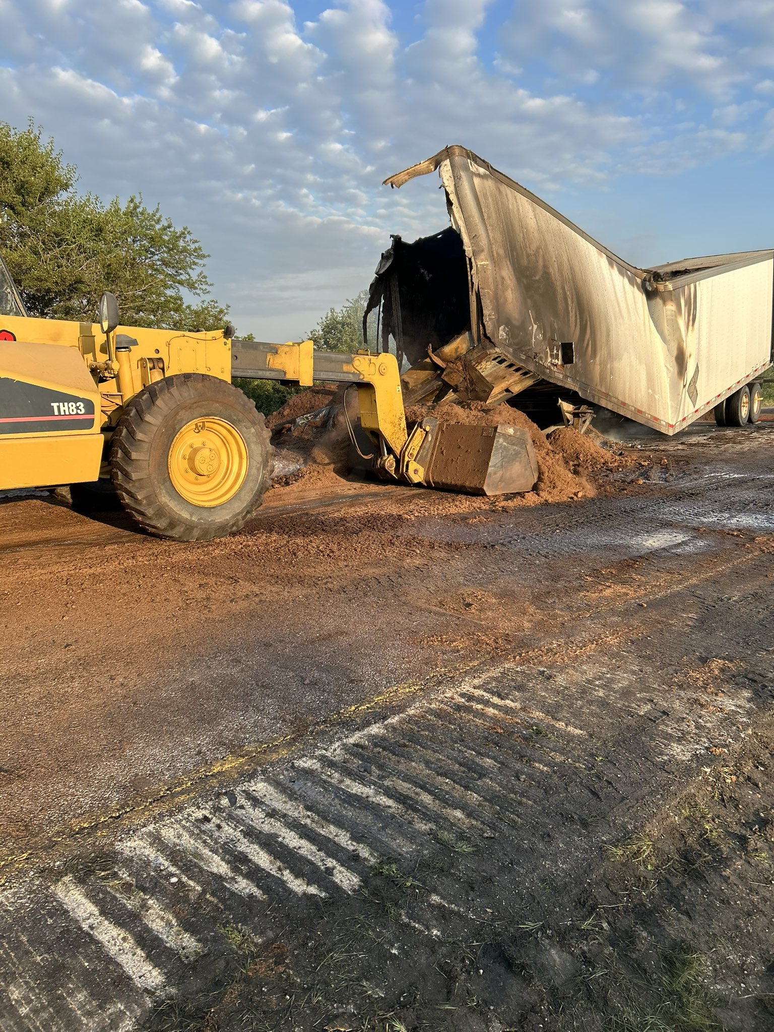 Fatal collision between 3 tractor-trailers on I-65 in NW Indiana