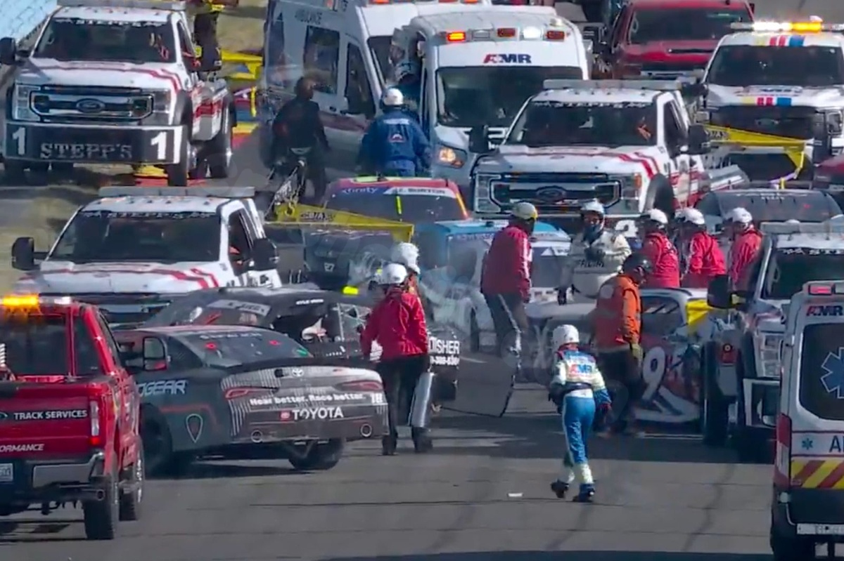 Austin Hill causes serious crash at Watkins Glen