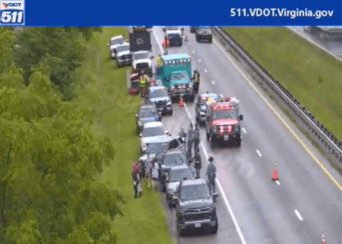 I-81 in Washington County delayed due to multi-vehicle crash