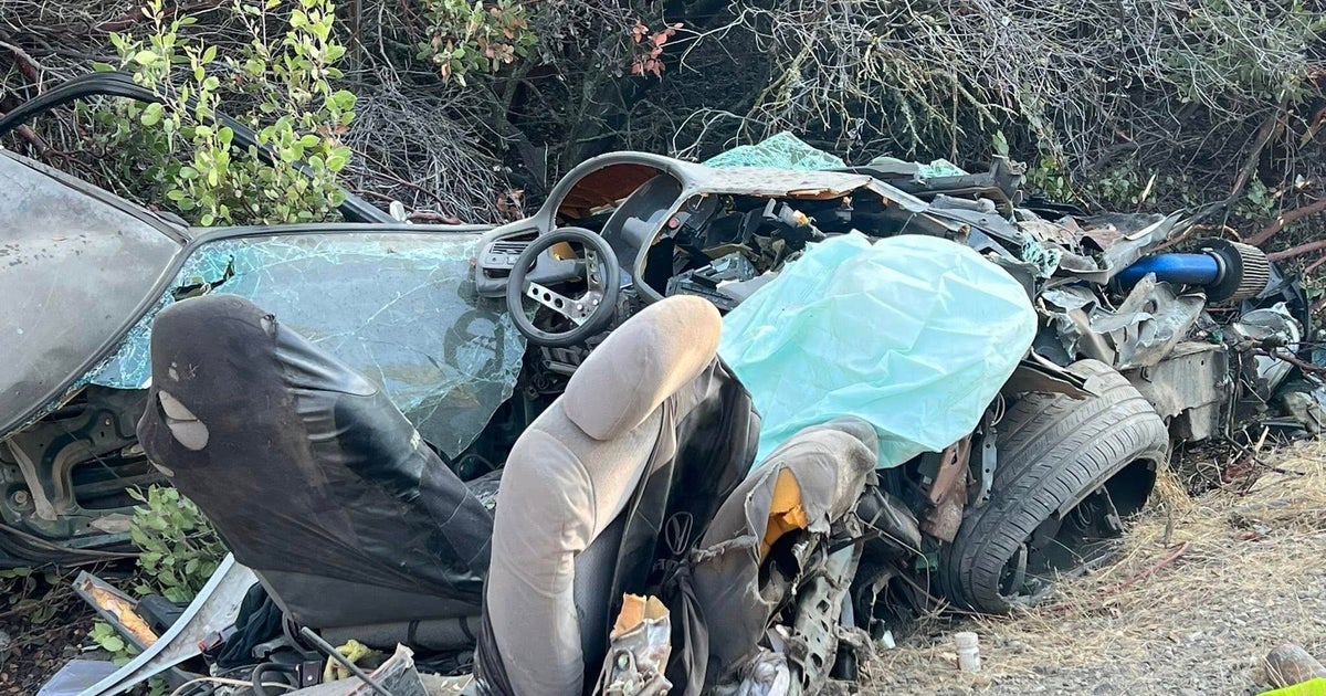 Destructive crash in Calaveras County; driver flees on foot