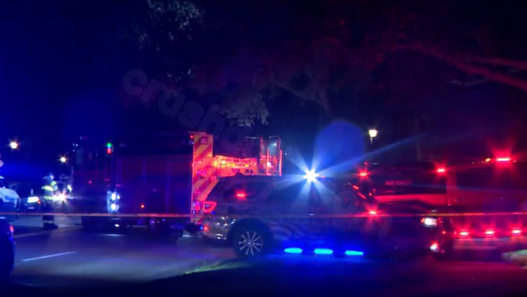 Two individuals discovered in flaming Jeep in Seminole County, reported by fire officials