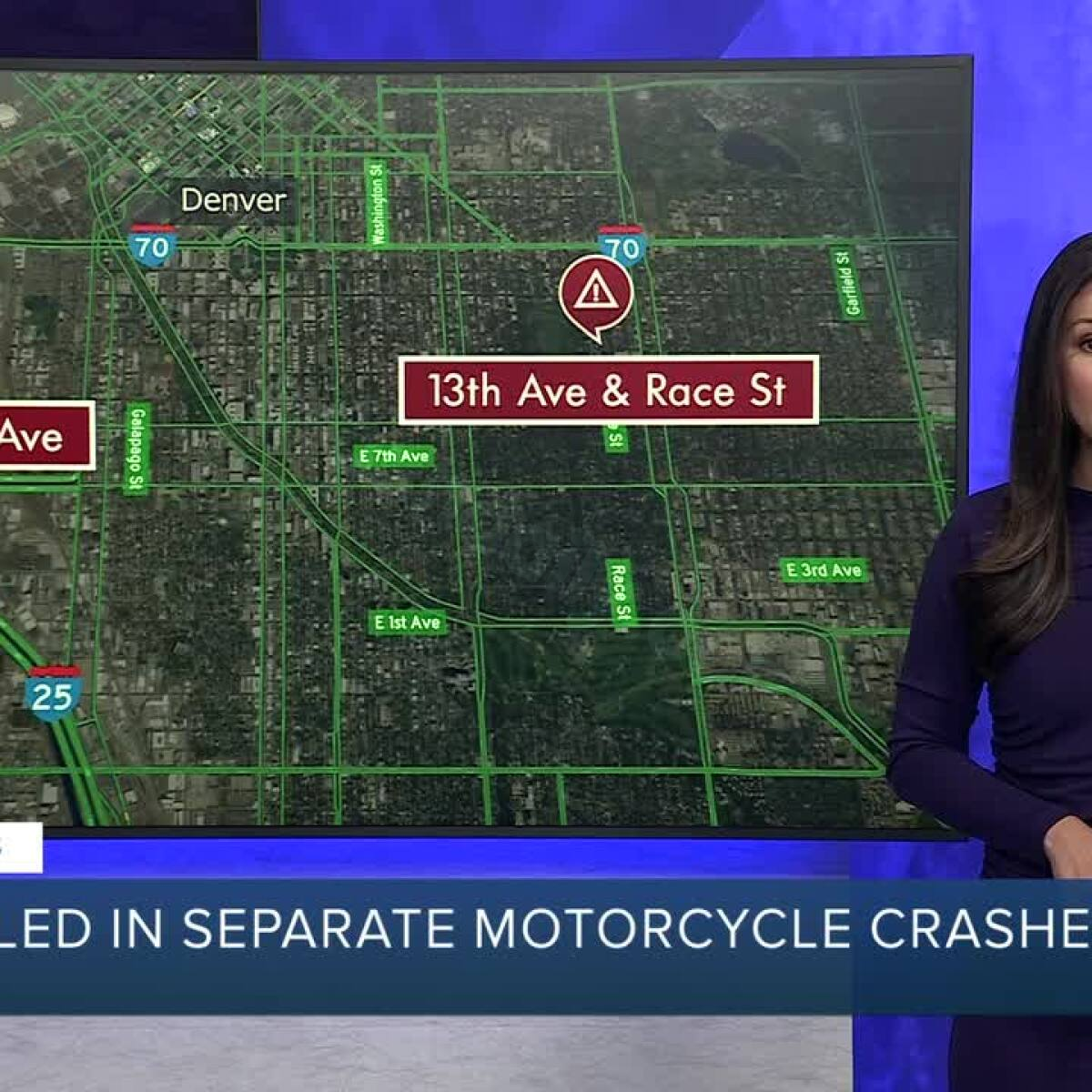 Deadly collision close to E. 13th Ave. and N. Race Street Tuesday evening, per Denver PD