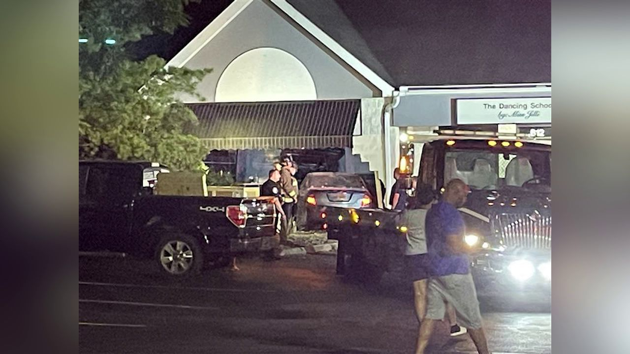 Displaced dance school due to plaza car crash