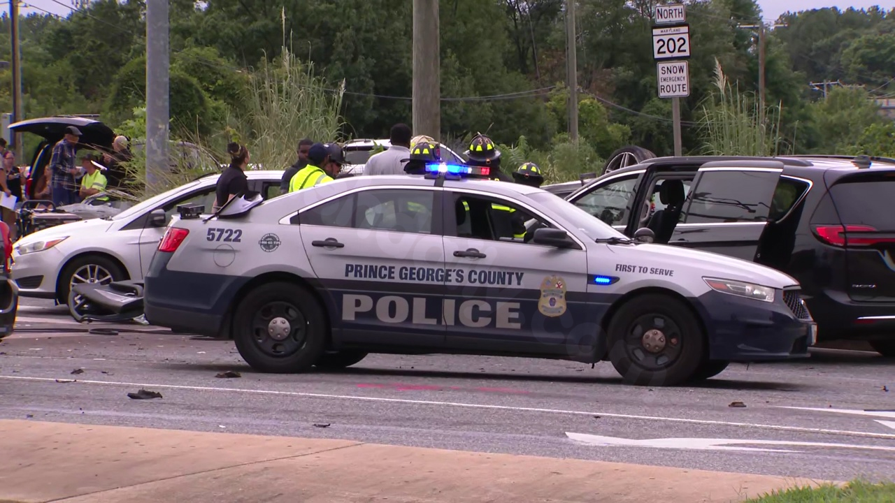 Police identify two individuals who died in multiple-vehicle collision in Prince George’s County.