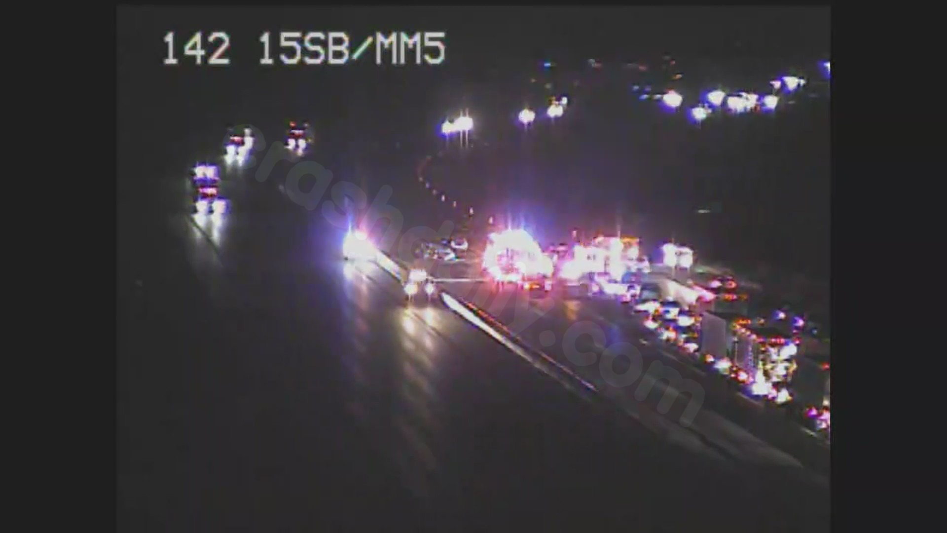 5 people injured in 3-car collision on I-15 near Las Vegas