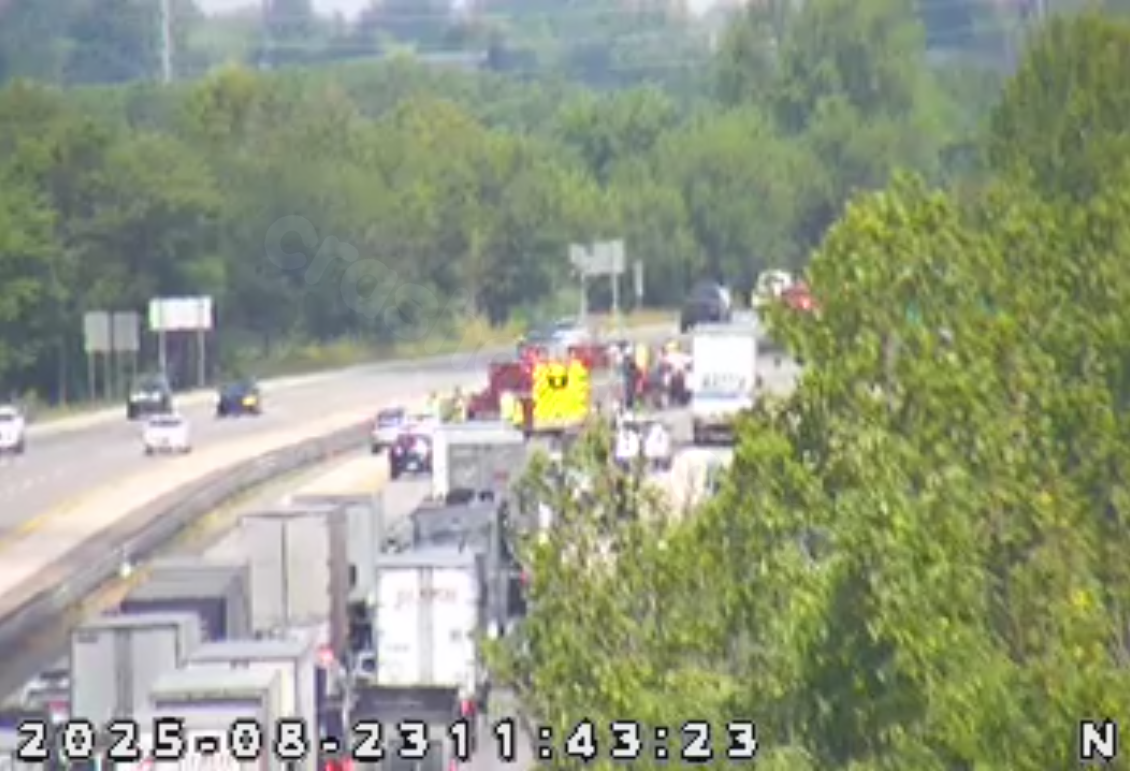 Fatal motorcycle crash reported on I-65 in Johnson County.