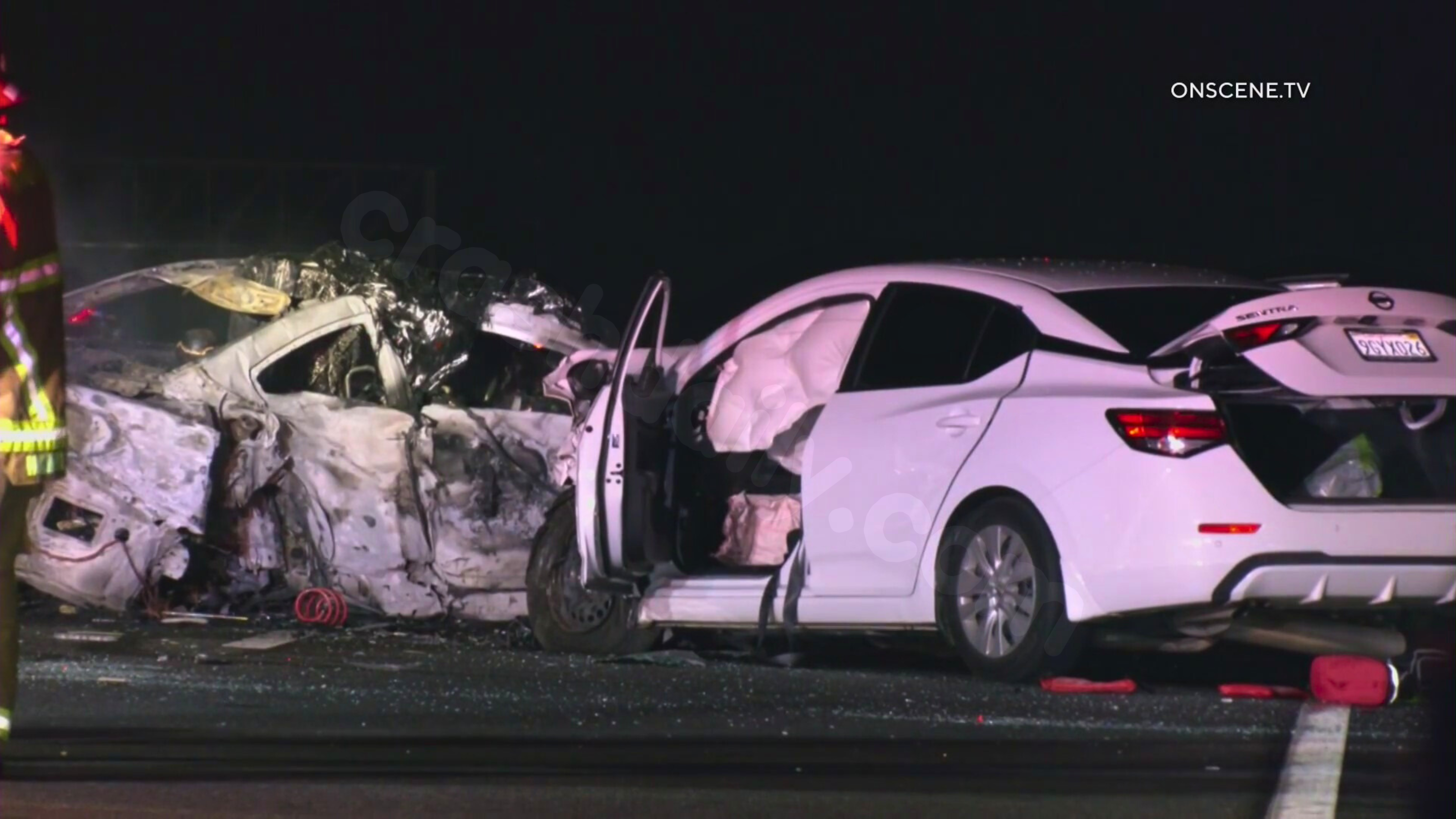 Driver rescued from burning I-15 wreck, passengers fatally injured, including teenagers