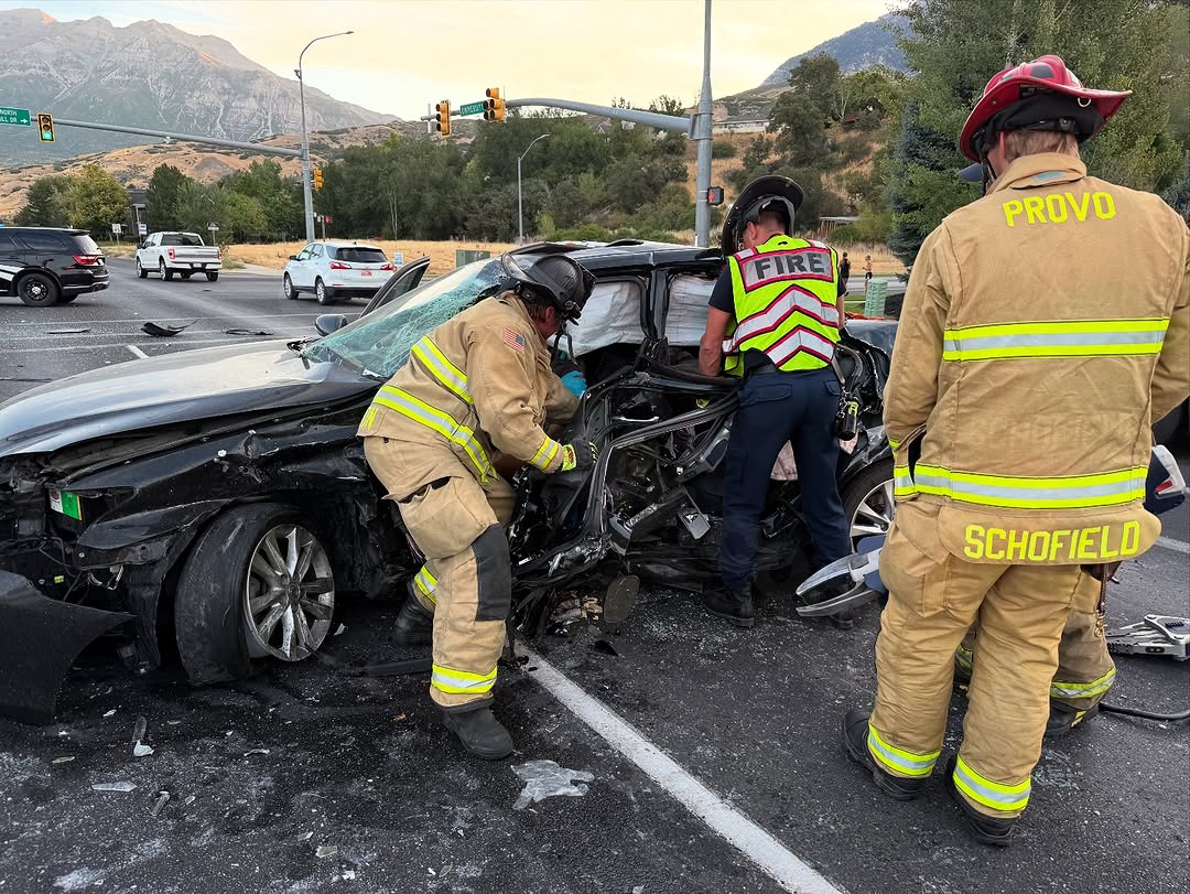 Multiple vehicles collide in Provo, resulting in three hospitalizations and one extraction.