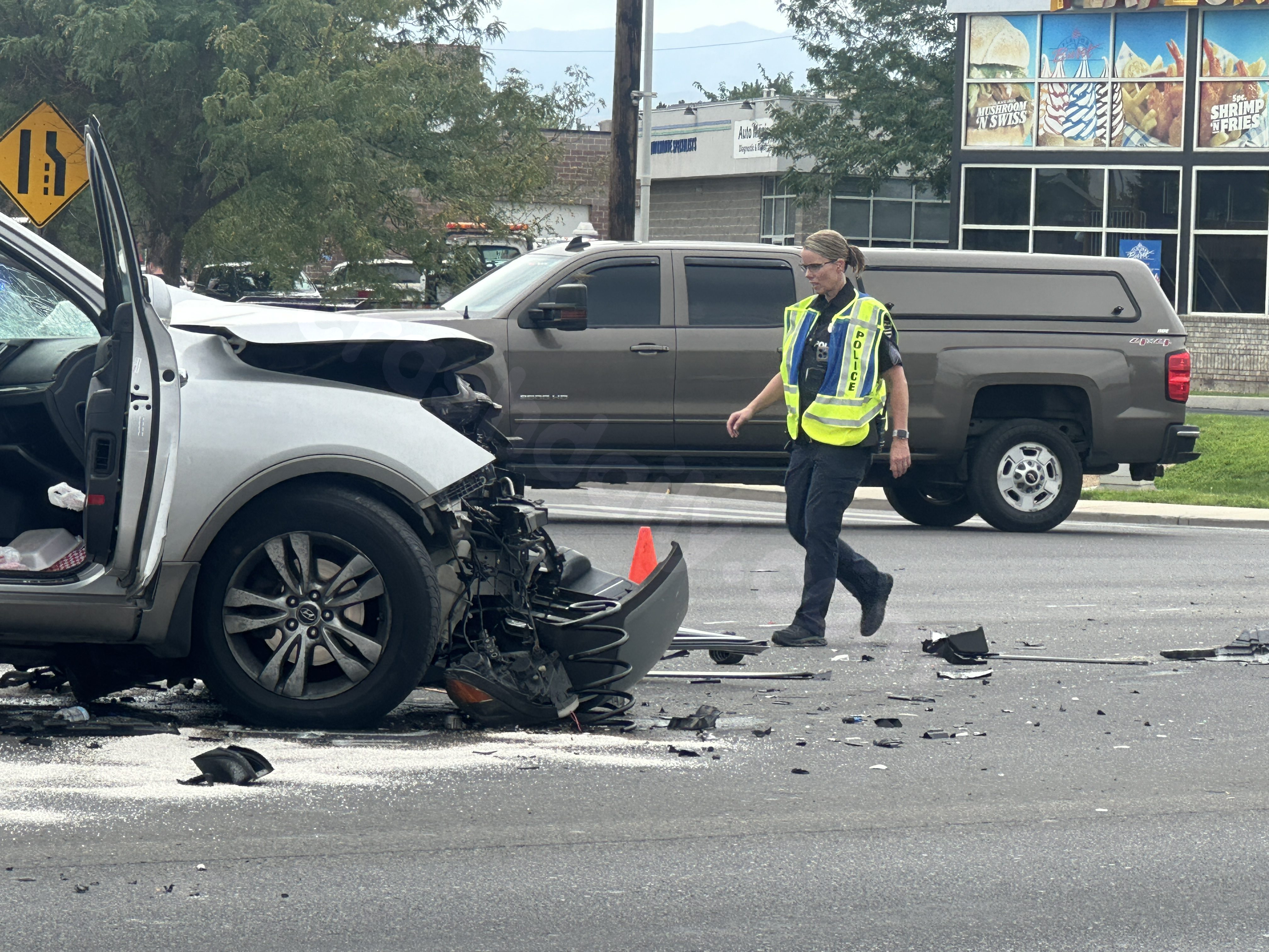 Serious two-car collision in West Jordan leads to hospitalization