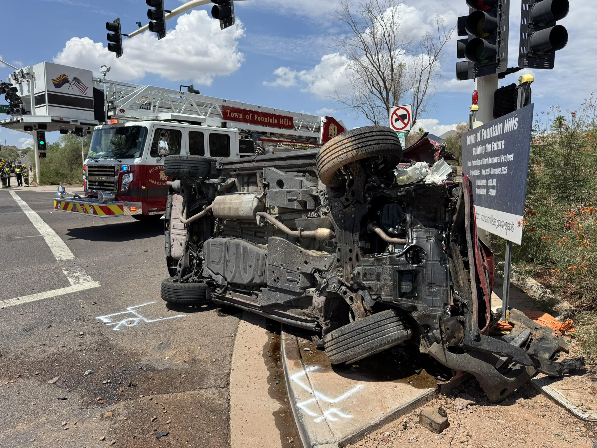 4 injured, 1 critical in Fountain Hills collision