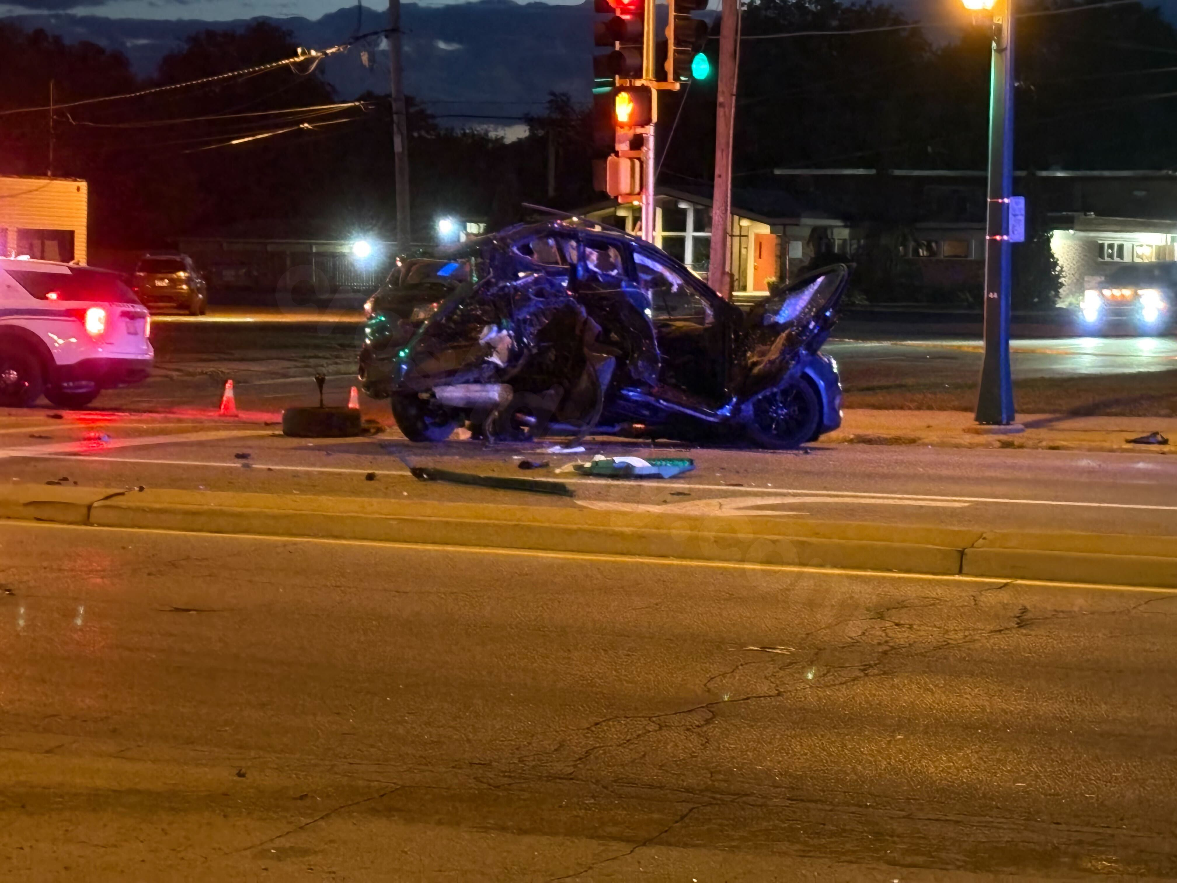 Severe damage caused to vehicles in Loves Park two-car collision
