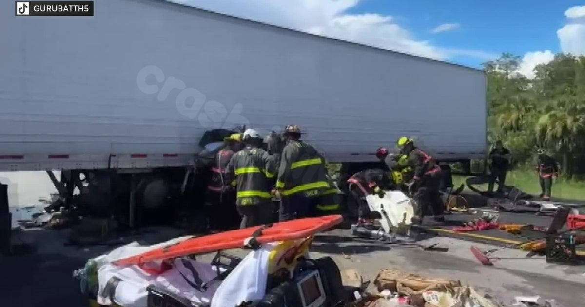 Truck driver in fatal Florida U-turn crash 'grieving,' victims identified.