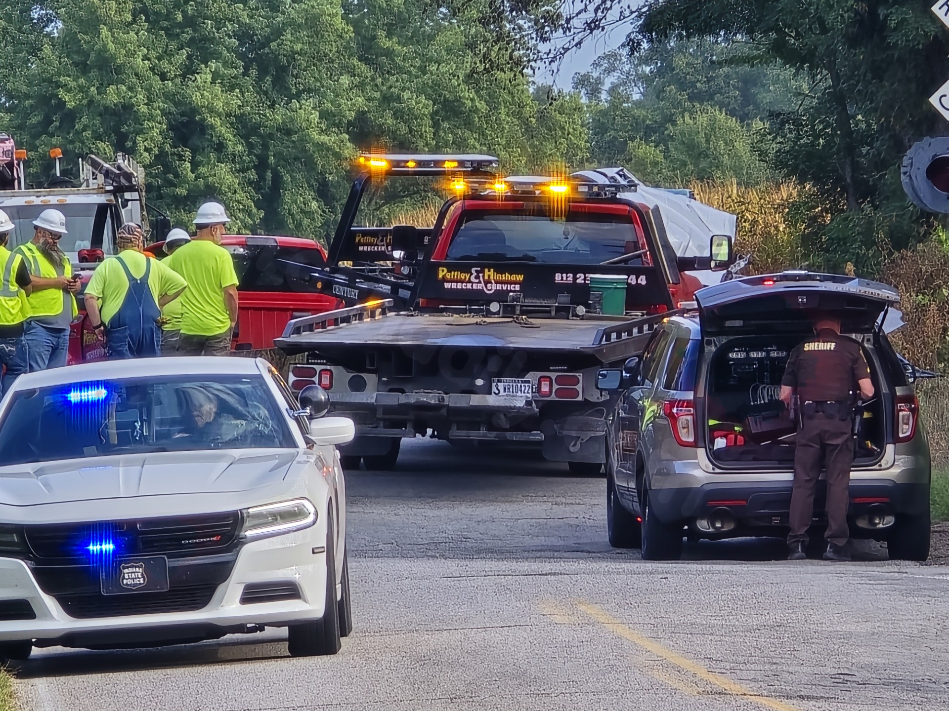 Train crash in Terre Haute with vehicle