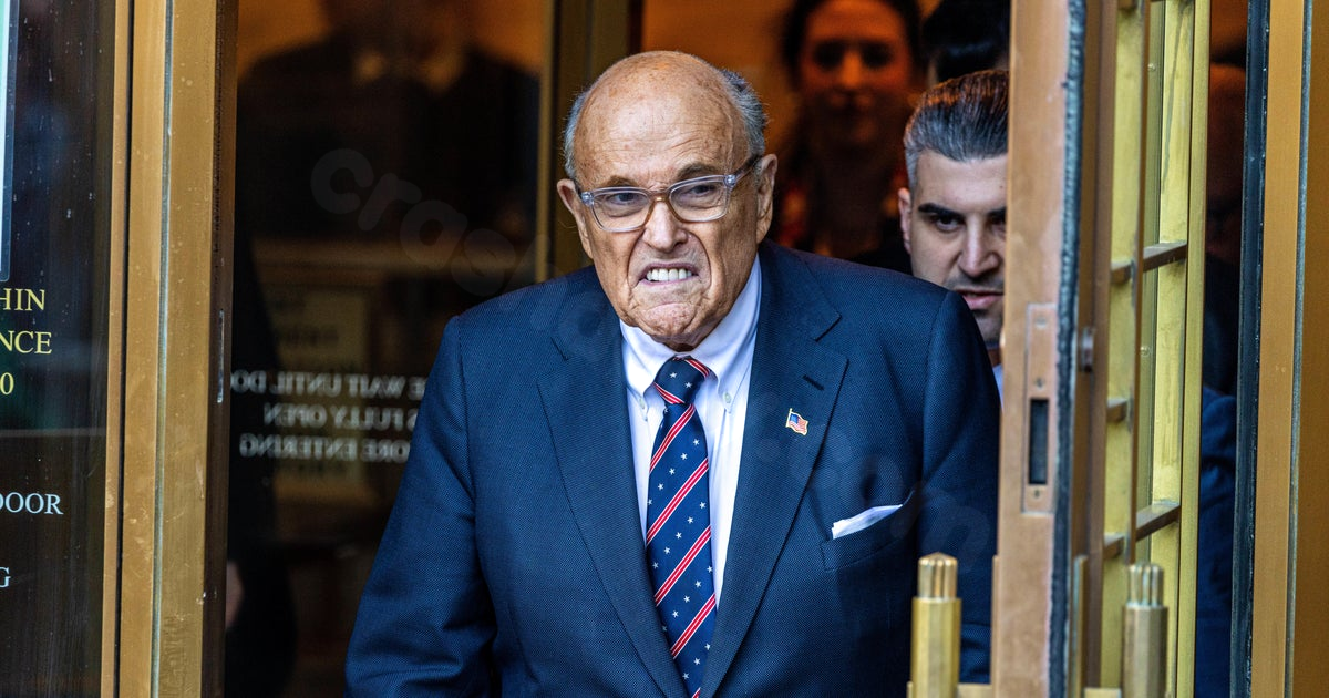 Rudy Giuliani hospitalized due to high-speed rear-end collision.