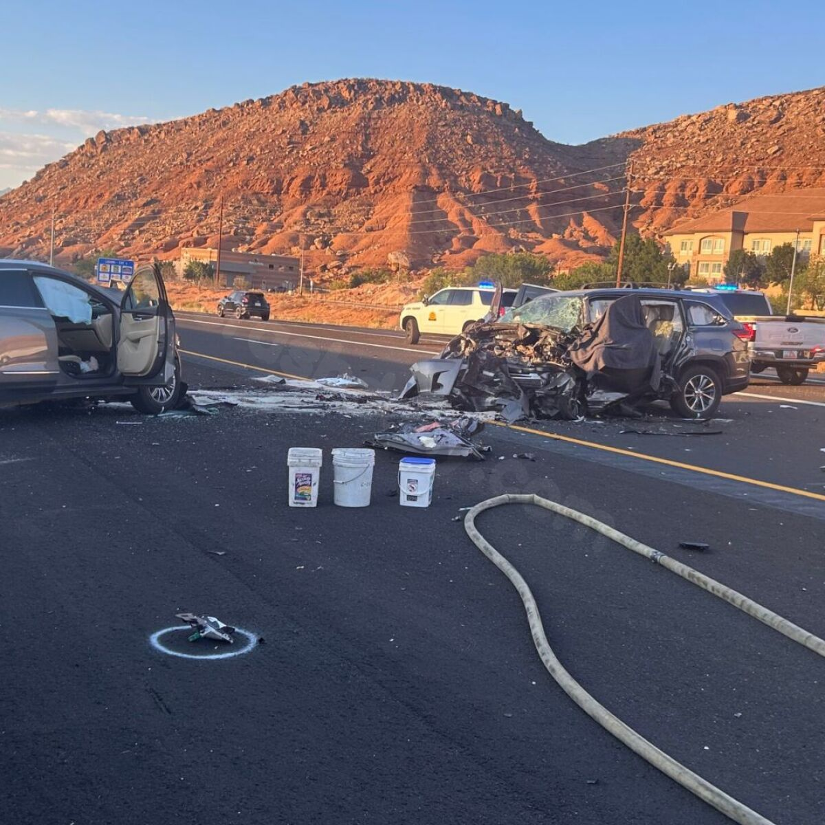 Fatal head-on collision on I-15 in St. George leaves 3 dead