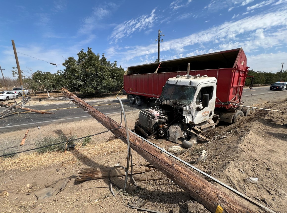 Fatal accident involving Camry and big rig near Lemoore.
