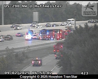 US-290 Northwest Westbound Lanes Impacted by Major Three-Car Accident