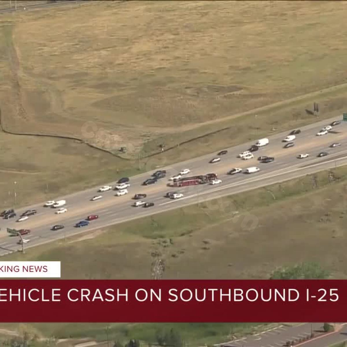 Fatal crash on southbound I-25 near RidgeGate Parkway