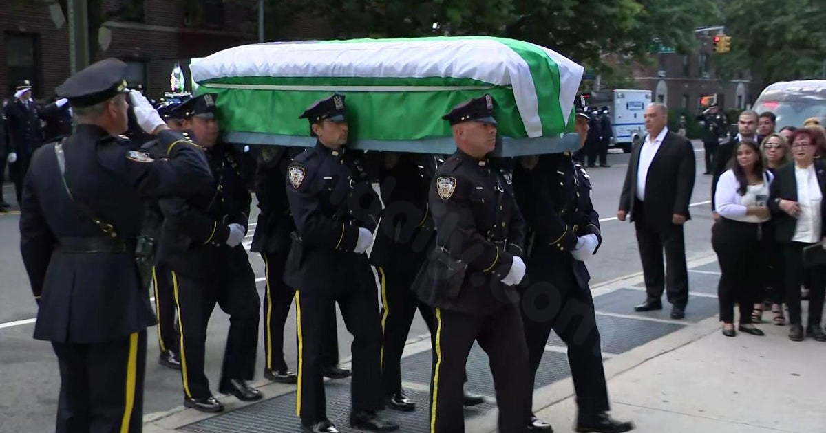 Off-duty NYPD officer killed in motorcycle crash honored at funeral