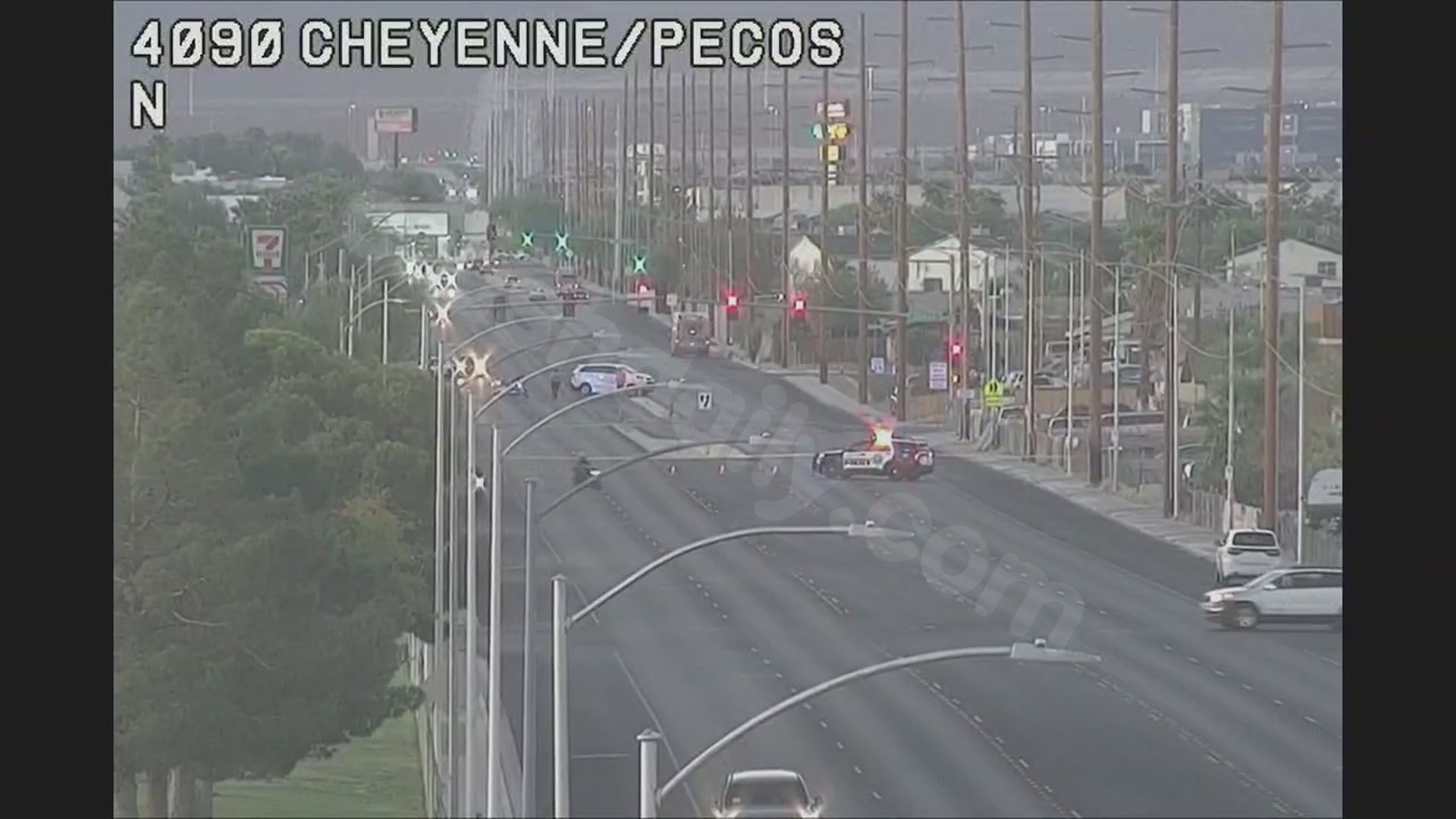 Motorbike rider injured in northeast Las Vegas valley accident