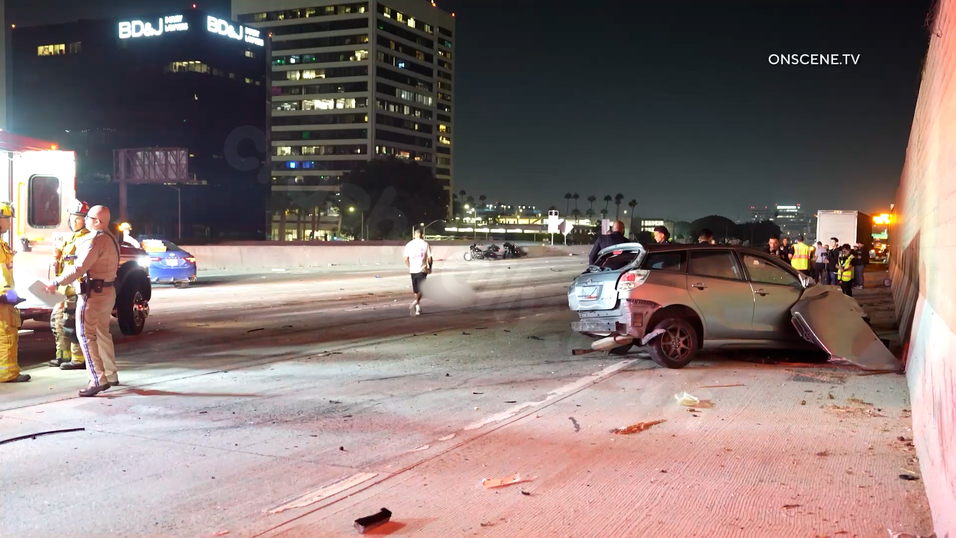 Deadly Accident on 405 Highway in LA
