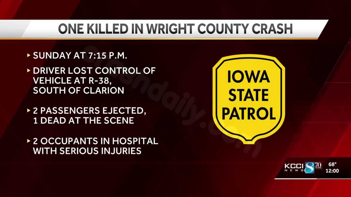 Fatal crash in northern Iowa leaves one dead, two injured