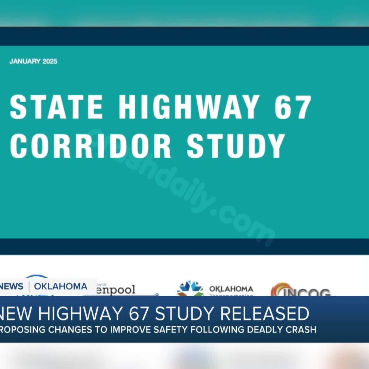 Glenpool City releases Highway 67 study post fatal accident.
